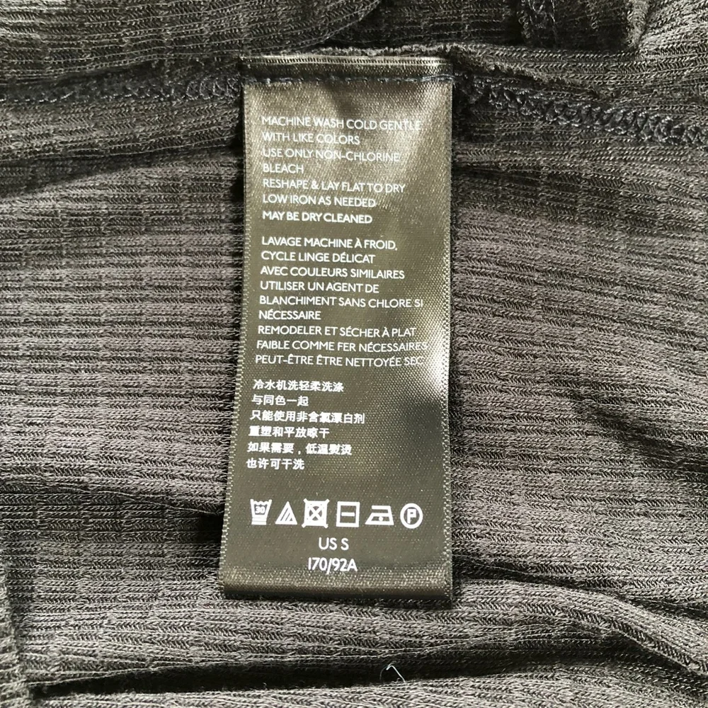 FREE PEOPLE Citrine Black Thermal Top Sz SNWOT!